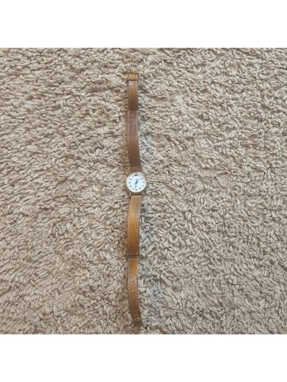 Vintage Axcess Moonphase Watch Gold Tone Wraparound Band Date Quartz Repair/Part - Picture 4 of 6